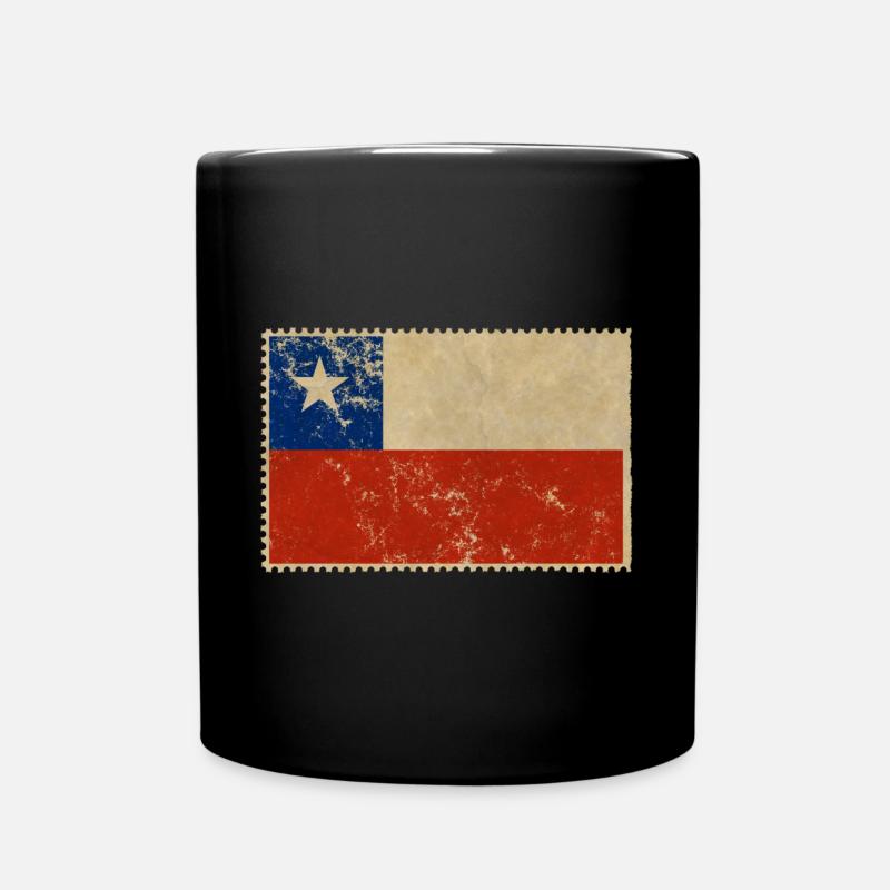 Flagge Chile - Tasse einfarbig - Schwarz