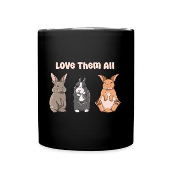 Conception de lapin mignon pour les propriétaires de lapins - Mug uni - noir - Devant