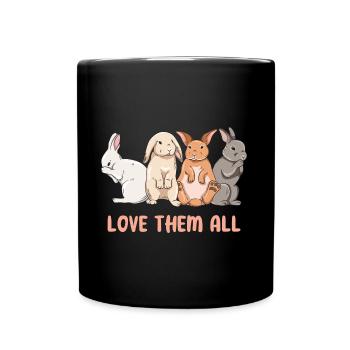 Conception de lapin mignon pour les propriétaires de lapins - Mug uni - noir - Devant