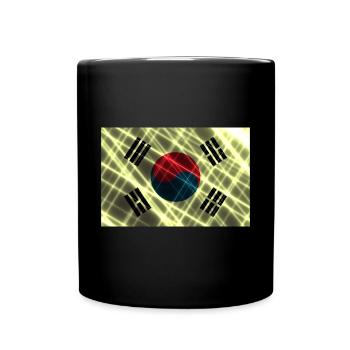 Country for South Korea South Korea flag - Full Colour Mug - black - Front