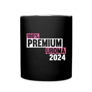Urgroßmutter 2024 Uroma - Tasse einfarbig - Schwarz - Vorne