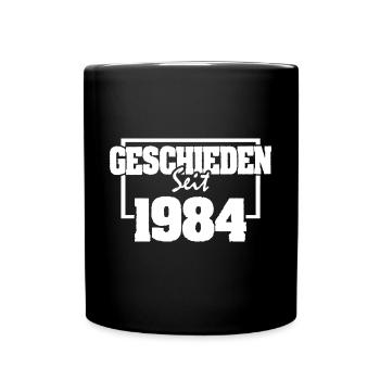 1984 - Tasse einfarbig - Schwarz - Vorne
