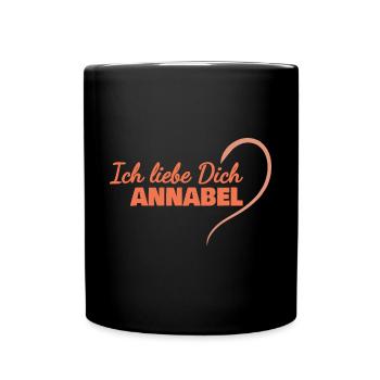 LiebeDich Annabel - Tasse einfarbig - Schwarz - Vorne