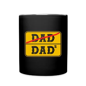 Best Dad Ever Father With 2 Kids - Tasse einfarbig - Schwarz - Vorne