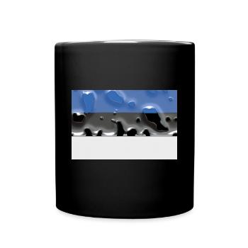 Estland - Tasse einfarbig - Schwarz - Vorne