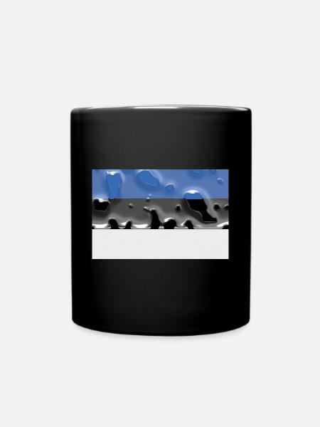 Estland - Tasse einfarbig - Schwarz