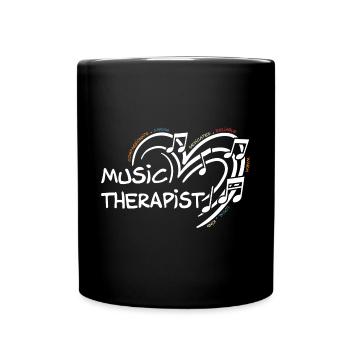 Musicothérapeute Appréciation Musicien de musique - Mug uni - noir - Devant