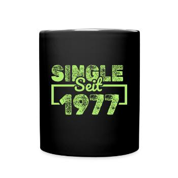1977 - Tasse einfarbig - Schwarz - Vorne