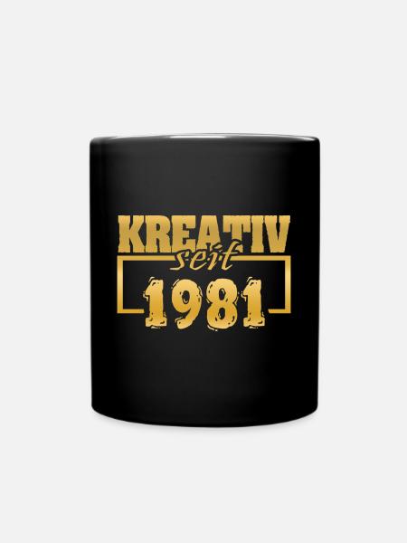 Artwork 1981 - Tasse einfarbig - Schwarz