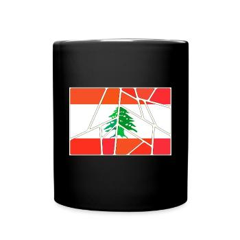 Gift for Lebanon - Full Colour Mug - black - Front