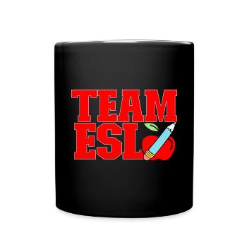 Lehrkraft Englisch Zweitsprache Fremdsprache - Tasse einfarbig - Schwarz - Vorne