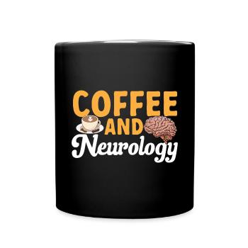 Neurology Nurse Brain Neurologist - Full Colour Mug - black - Front