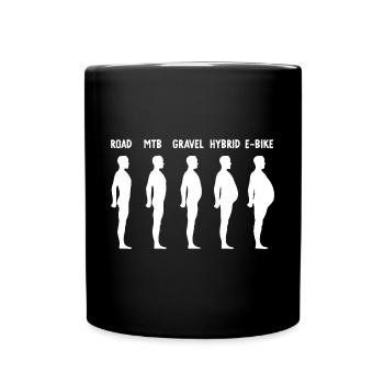 Évolution E-Biker - Mug uni - noir - Devant