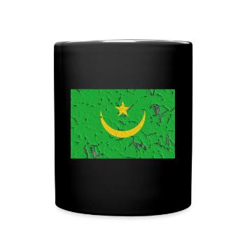 La Mauritanie comme drapeau - Mug uni - noir - Devant