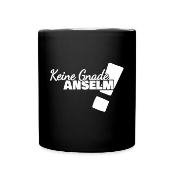 Geschenk für Anselm - Tasse einfarbig - Schwarz - Vorne