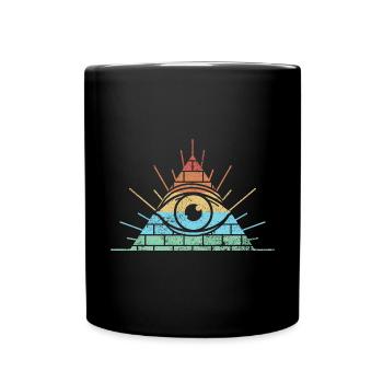 Masonic Freemasonry Fraternal - Tasse einfarbig - Schwarz - Vorne
