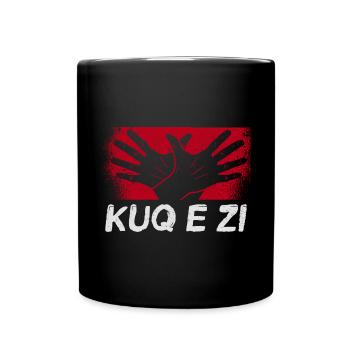 Albanian Flag Albanian Eagle Shqiponja - Full Colour Mug - black - Front