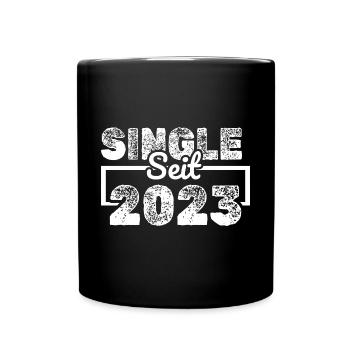 Single 2023 - Tasse einfarbig - Schwarz - Vorne