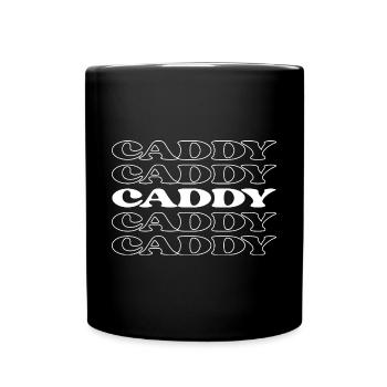Caddie Golf Assistant Golf Caddie Caddy Golf - Tasse einfarbig - Schwarz - Vorne
