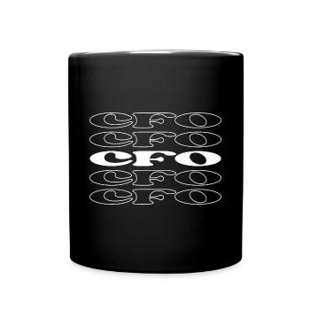 CFO Finanzvorstand Finanzdirektor - Tasse einfarbig - Schwarz - Vorne