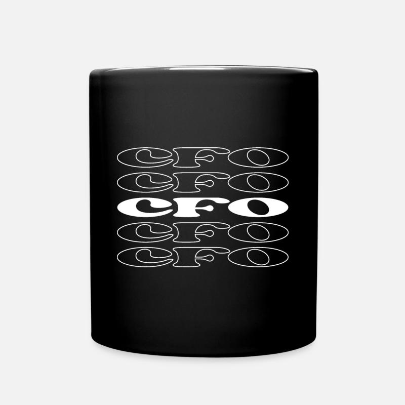 CFO Finanzvorstand Finanzdirektor - Tasse einfarbig - Schwarz
