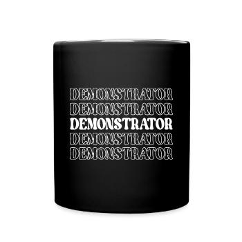 Demonstrator Presenter Teacher Educator Lecturer - Full Colour Mug - black - Front