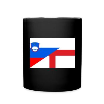 Drapeau de la Serbie Angleterre - Mug uni - noir - Devant