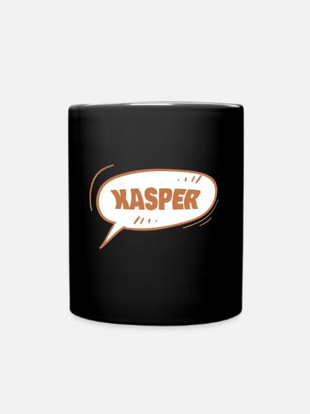 Kasper Kasper - Tasse einfarbig - Schwarz