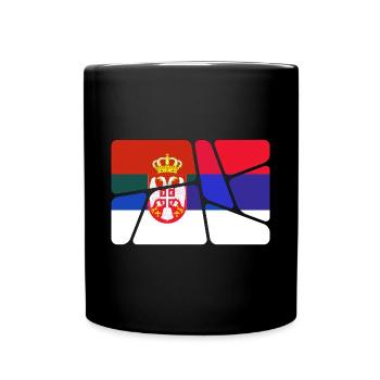 Serbie Serbie - Mug uni - noir - Devant