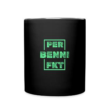 Geschenk für Benni - Tasse einfarbig - Schwarz - Vorne