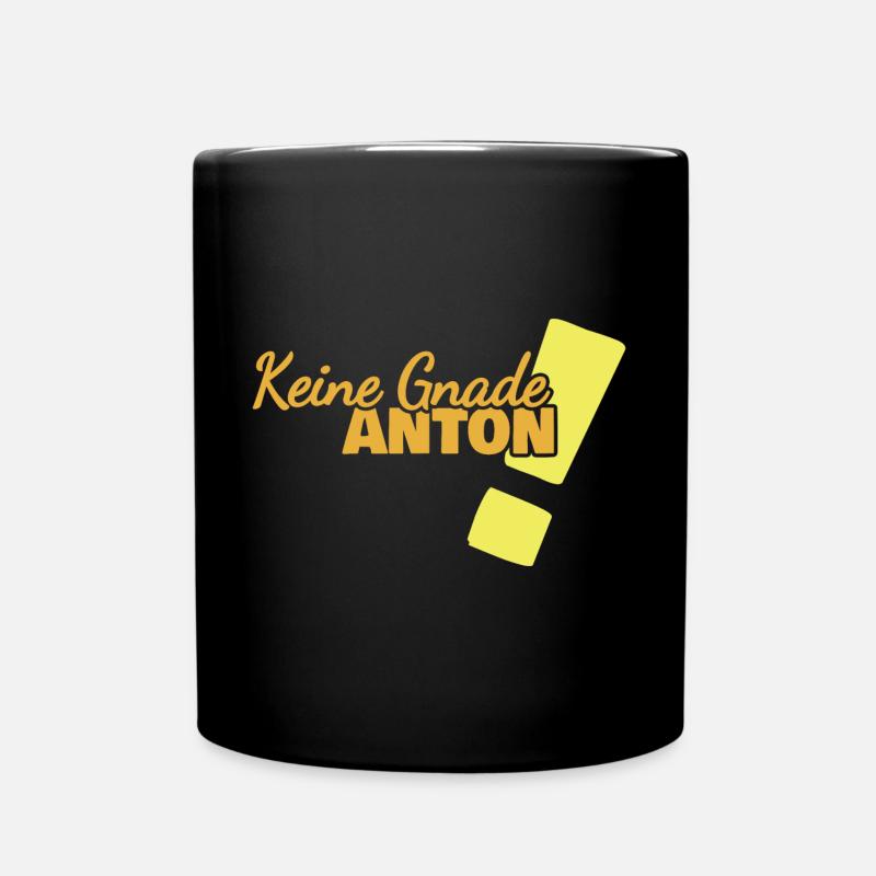 Lustig Anton - Tasse einfarbig - Schwarz