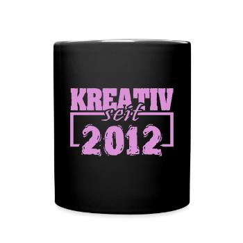 Kreativ 2012 - Tasse einfarbig - Schwarz - Vorne