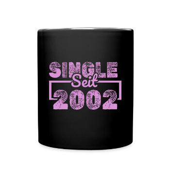 seit 2002 - Tasse einfarbig - Schwarz - Vorne