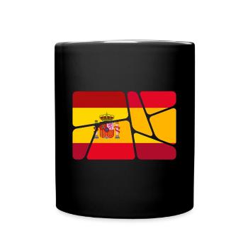 Spanien als Spanien - Tasse einfarbig - Schwarz - Vorne