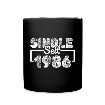 seit 1986 - Tasse einfarbig - Schwarz - Vorne