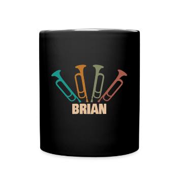 First name Brian - Full Colour Mug - black - Front