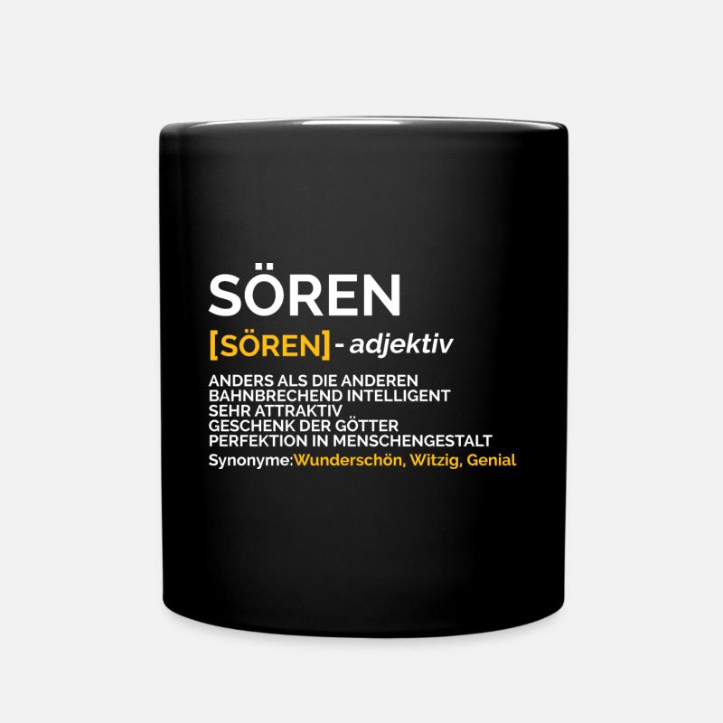 Sören - Tasse einfarbig - Schwarz