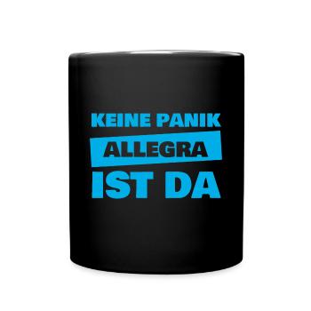 Allegra als Vorname - Tasse einfarbig - Schwarz - Vorne