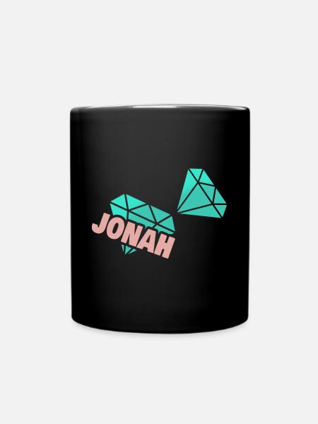 Geschenk für Jonah - Tasse einfarbig - Schwarz