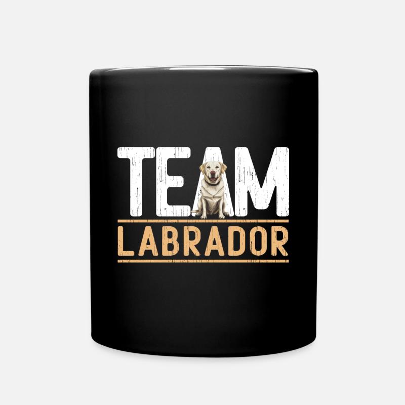 Équipe Labrador Équipe chien Labrador Motif - Mug uni - noir