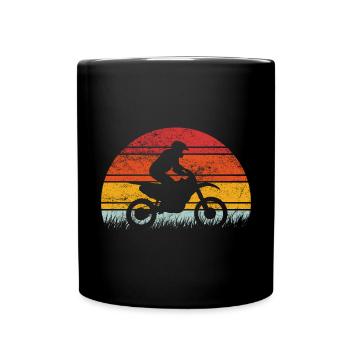 Motocross Dirt Bike Rider Moto Supercross MX - Mug uni - noir - Devant