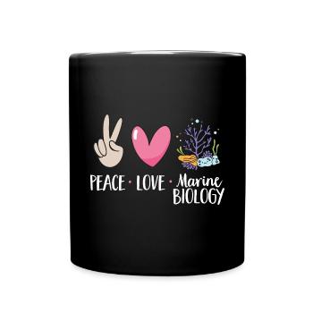 Marine Biology Ocean Marine Biologist - Full Colour Mug - black - Front