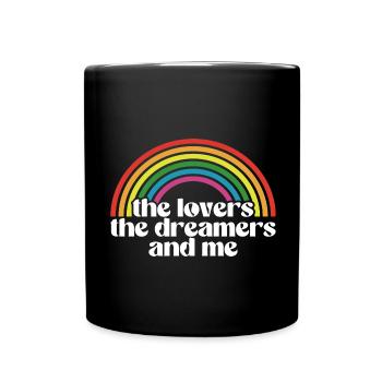 Rainbow Connection Les Amoureux, Les Rêveurs Et Moi - Mug uni - noir - Devant