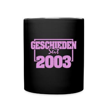 Ehe 2003 - Tasse einfarbig - Schwarz - Vorne