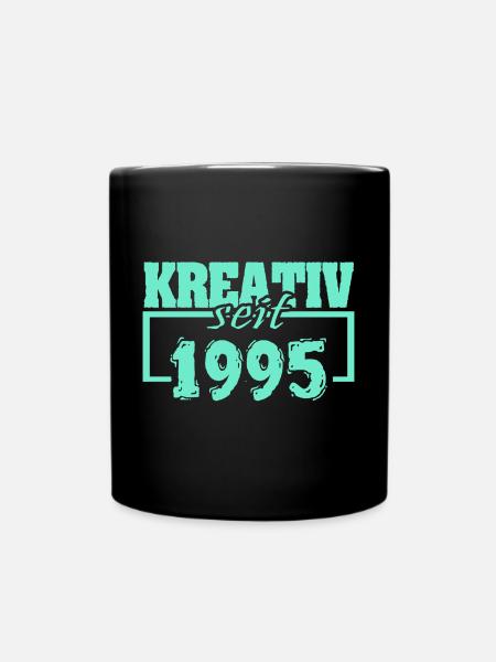 Maler 1995 - Tasse einfarbig - Schwarz