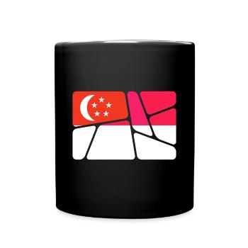 Singapour, Singapour - Mug uni - noir - Devant
