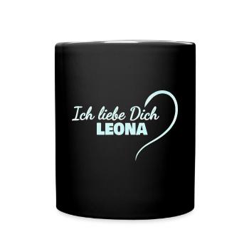 Leona - Mug uni - noir - Devant