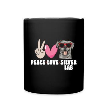 Silver Labrador Retriever Silver Lab - Mug uni - noir - Devant