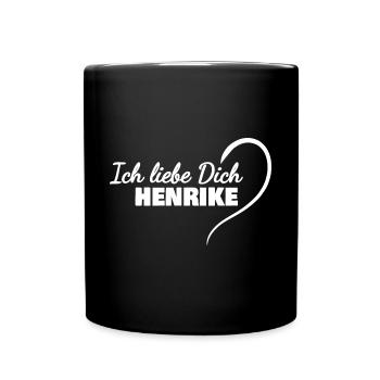 Je t’aime, Henrike - Mug uni - noir - Devant