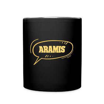 Vorname Aramis - Tasse einfarbig - Schwarz - Vorne